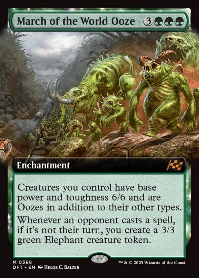 March of the World Ooze DFT-388 Aetherdrift Magic card