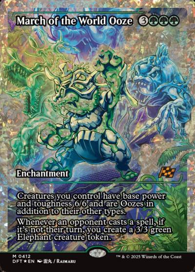 March of the World Ooze DFT-412 Aetherdrift Magic card