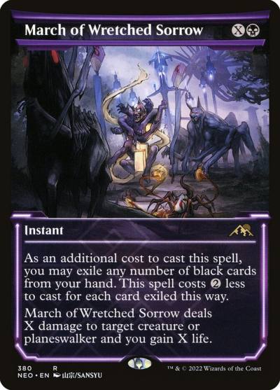 March of Wretched Sorrow NEO-380 Kamigawa: Neon Dynasty Magic card