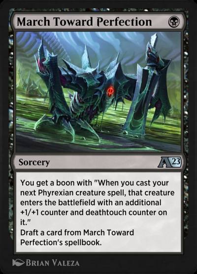March Toward Perfection YONE-9 Alchemy: Phyrexia Magic card
