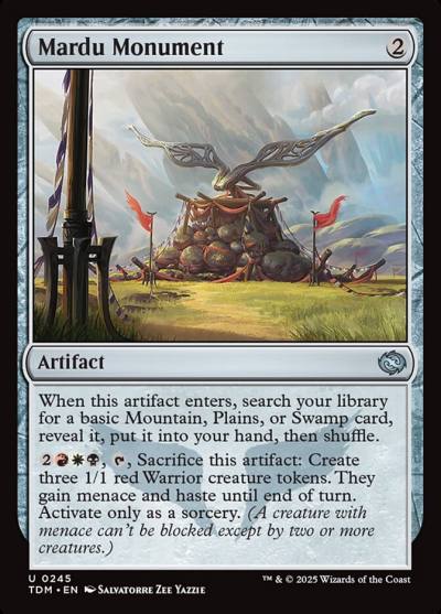 Mardu Monument TDM-245 Tarkir: Dragonstorm Magic card