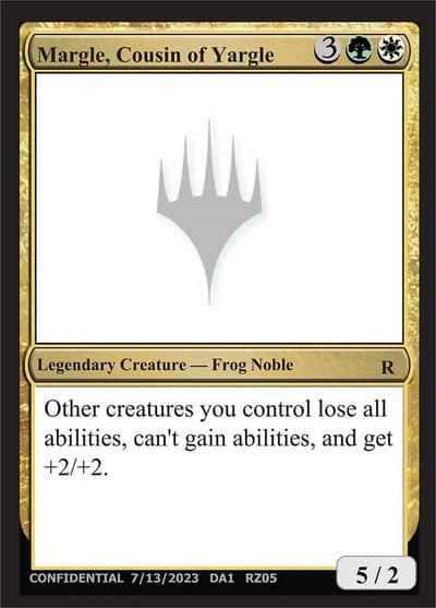 Margle, Cousin of Yargle RZ05b Unknown Event Magic card