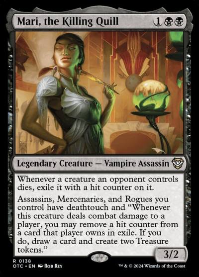 Mari, the Killing Quill OTC-138 Outlaws of Thunder Junction Commander Magic card