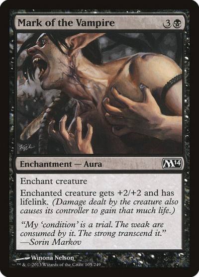 Mark of the Vampire M14-105 Magic 2014 Magic card