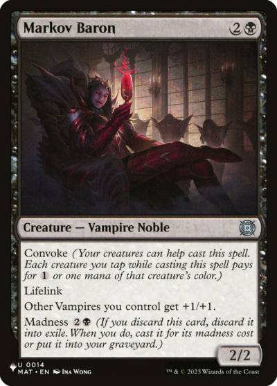 Markov Baron PLST-MAT-14 The List Magic card