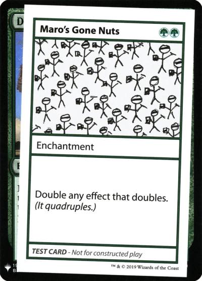 Maro's Gone Nuts CMB1-81 Mystery Booster Playtest Cards 2019 Magic card