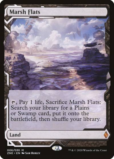 Marsh Flats ZNE-6 Zendikar Rising Expeditions Magic card