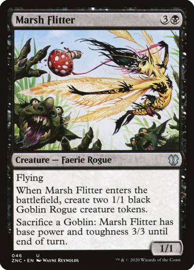 Marsh Flitter ZNC-46 Zendikar Rising Commander Magic card