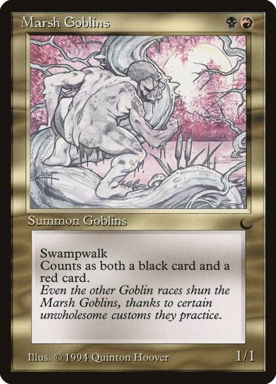 Marsh Goblins DRK-93 The Dark Magic card