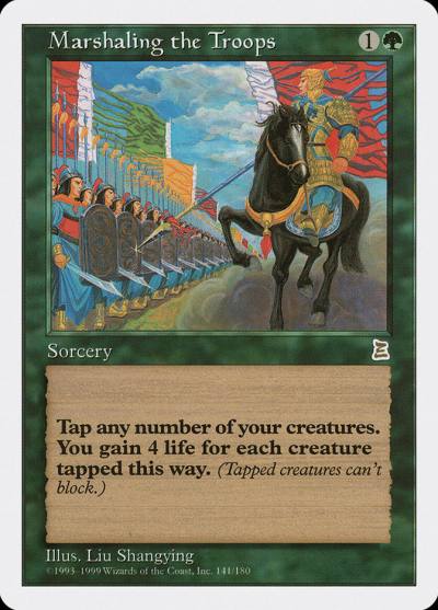 Marshaling the Troops PTK-141 Portal Three Kingdoms Magic card