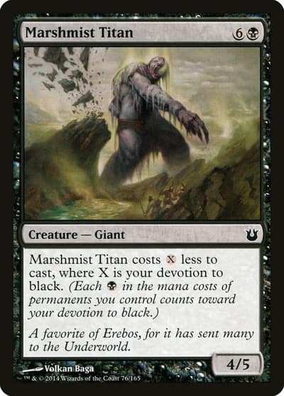 Marshmist Titan 76 Born of the Gods Magic card