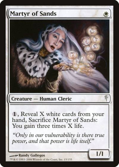 Martyr of Sands CSP-15 Coldsnap Magic card