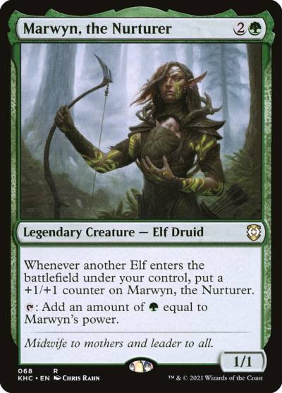 Marwyn, the Nurturer KHC-68 Kaldheim Commander Magic card