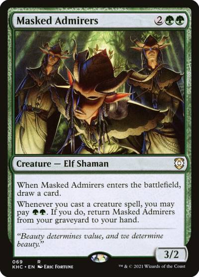 Masked Admirers KHC-69 Kaldheim Commander Magic card