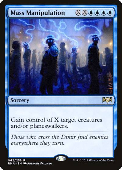 Mass Manipulation RNA-42 Ravnica Allegiance Magic card