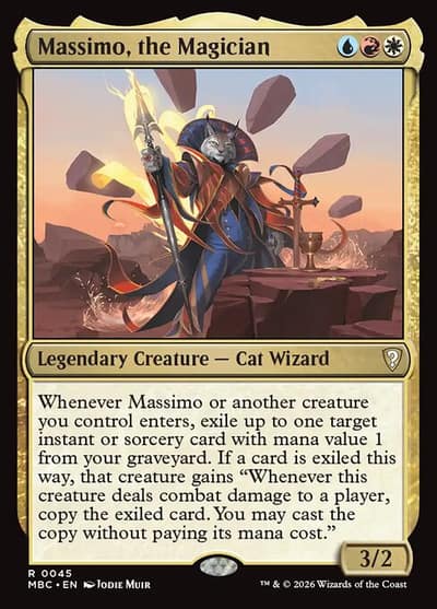 Massimo, the Magician 45 Mystery Booster Commander Edition Magic card