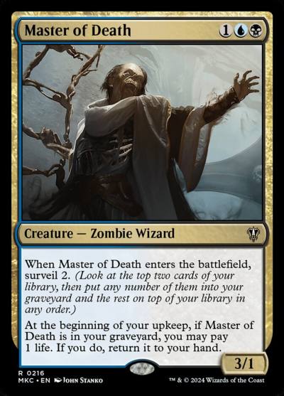 Master of Death MKC-216 Murders at Karlov Manor Commander Magic card