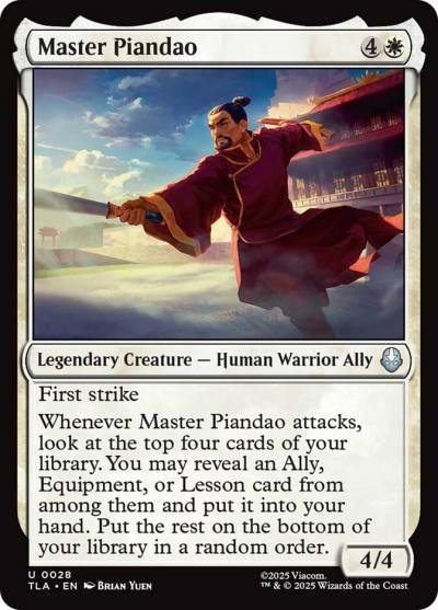 Master Piandao TLA-28 Avatar: The Last Airbender Magic card
