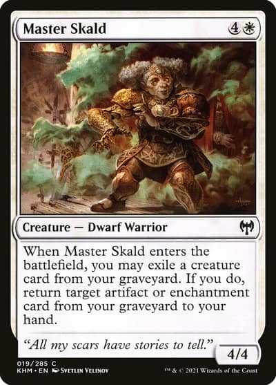 Master Skald 19 Kaldheim Magic card