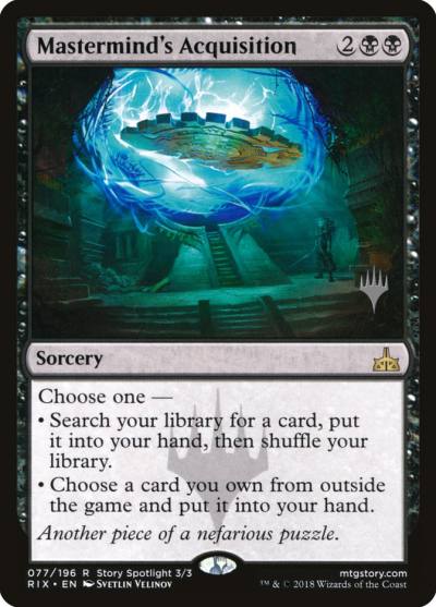 Mastermind's Acquisition PRIX-77P Rivals of Ixalan Promos Magic card