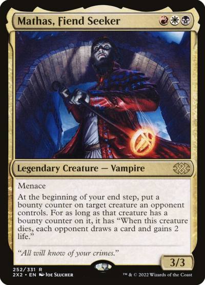 Mathas, Fiend Seeker 2X2-252 Double Masters 2022 Magic card