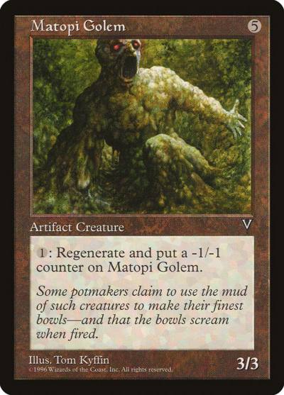 Matopi Golem VIS-150 Visions Magic card