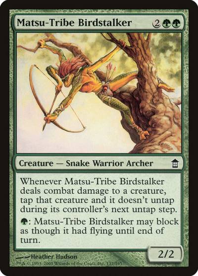 Matsu-Tribe Birdstalker 137 Saviors of Kamigawa Magic card