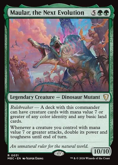 Maular, the Next Evolution 31 Mystery Booster Commander Edition Magic card