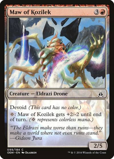 Maw of Kozilek 99 Oath of the Gatewatch Magic card