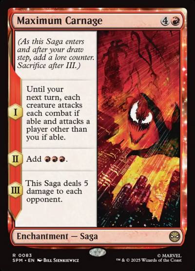 Maximum Carnage SPM-83 Marvel's Spider-Man Magic card
