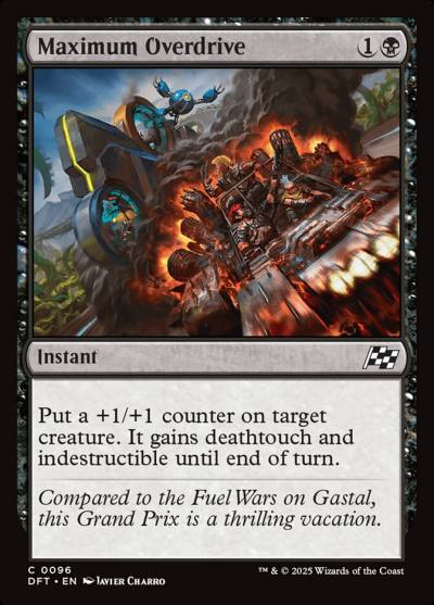 Maximum Overdrive DFT-96 Aetherdrift Magic card