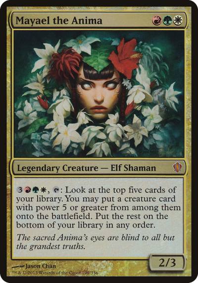 Mayael the Anima OC13-199 Commander 2013 Oversized Magic card