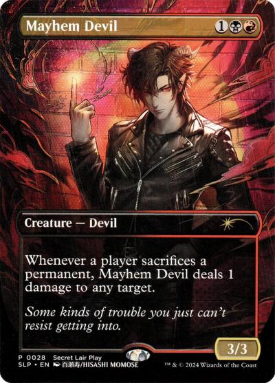 Mayhem Devil SLP-28 Secret Lair Showdown Magic card