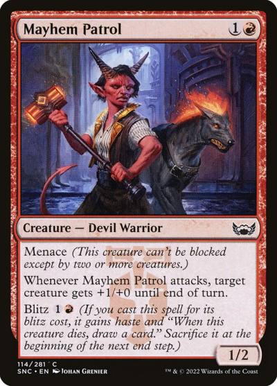 Mayhem Patrol 114 Streets of New Capenna Magic card