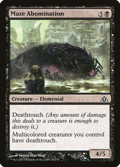 Maze Abomination 26 Dragon's Maze Magic card