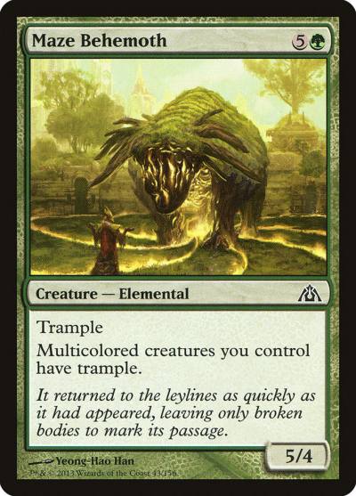 Maze Behemoth 43 Dragon's Maze Magic card