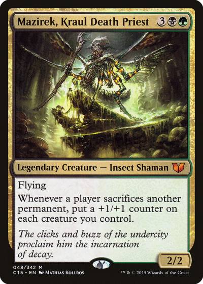 Mazirek, Kraul Death Priest C15-48 Commander 2015 Magic card