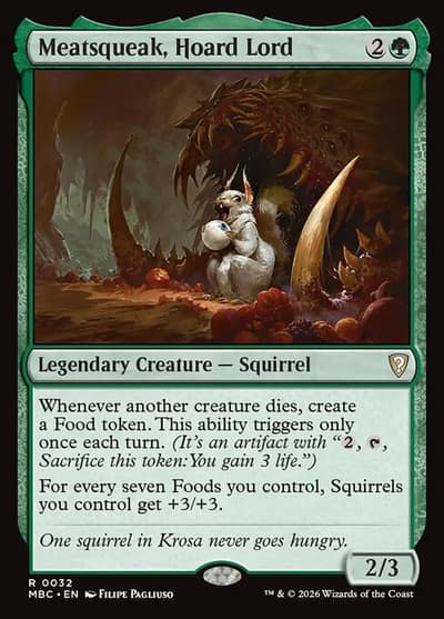 Meatsqueak, Hoard Lord 32 Mystery Booster Commander Edition Magic card