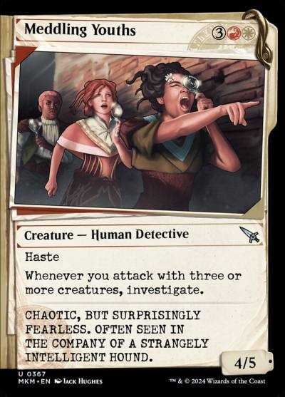 Meddling Youths MKM-367 Murders at Karlov Manor Magic card
