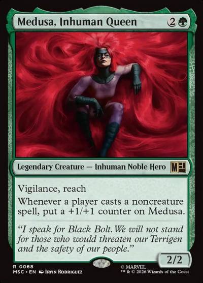 Medusa, Inhuman Queen MSC-68 Marvel Super Heroes Commander Magic card