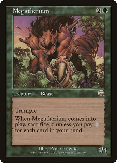 Megatherium 259 Mercadian Masques Magic card