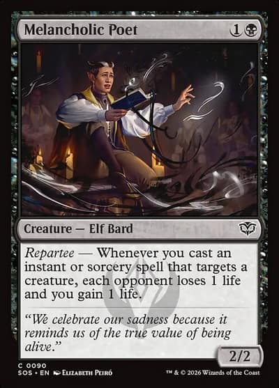 Melancholic Poet 90 Secrets of Strixhaven Magic card