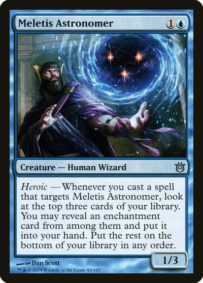Meletis Astronomer 43 Born of the Gods Magic card