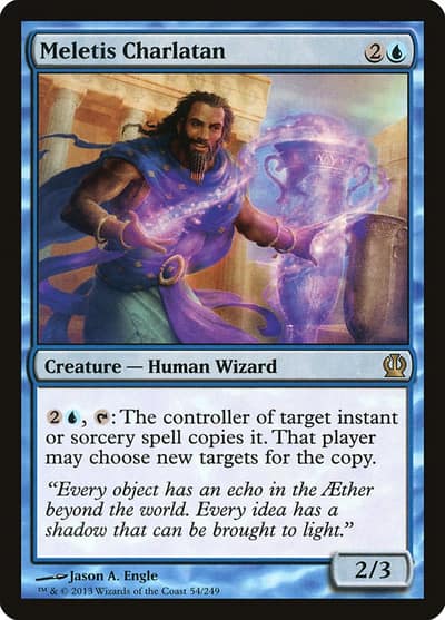 Meletis Charlatan 54 Theros Magic card