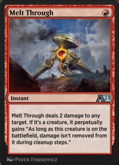 Melt Through YBRO-10 Alchemy: The Brothers' War Magic card