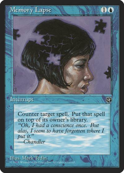 Memory Lapse HML-32B Homelands Magic card