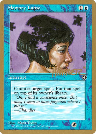 Memory Lapse PTC-SHR32ASB Pro Tour Collector Set Magic card