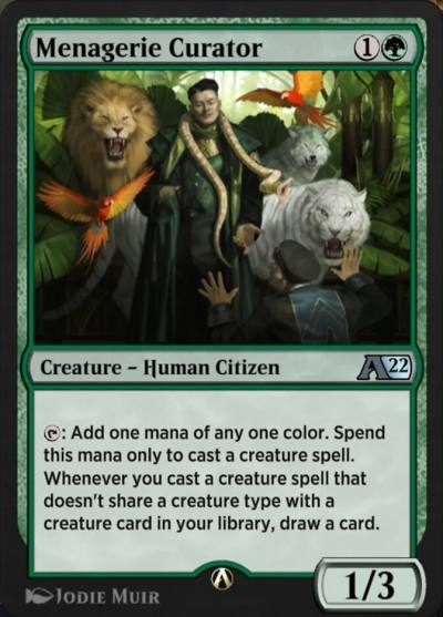 Menagerie Curator YSNC-15 Alchemy: New Capenna Magic card