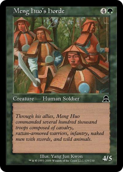 Meng Huo's Horde ME3-129 Masters Edition III Magic card