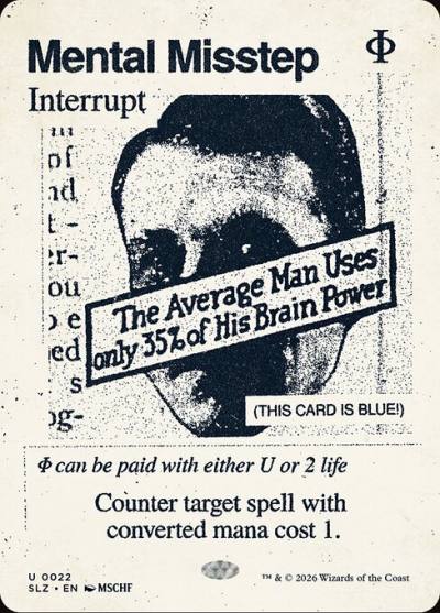 Mental Misstep SLZ-22 The Zeta Set Magic card